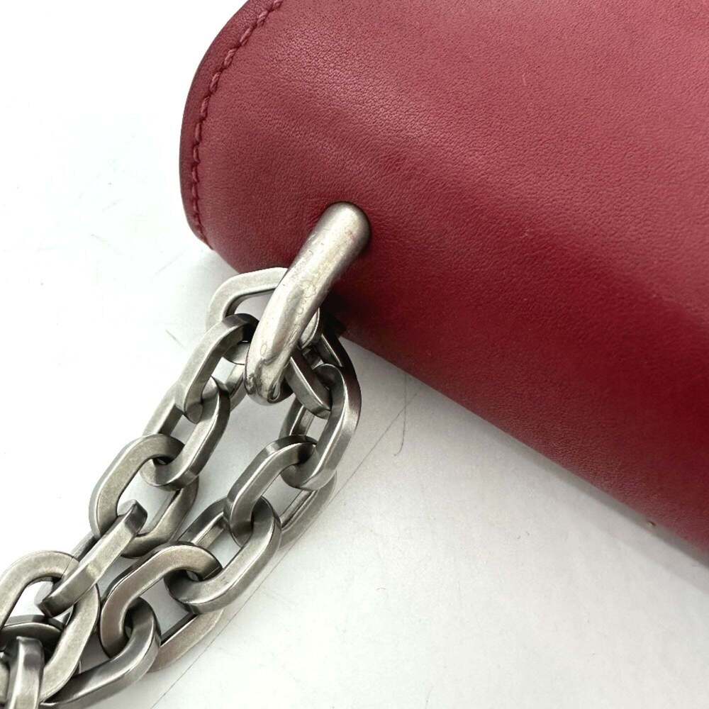 PRADA Red Leather Shoulder Bag - Picture 9 of 16
